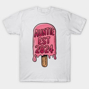 Promoted to Great Auntie Est 2024, Gift for Aunt T-Shirt